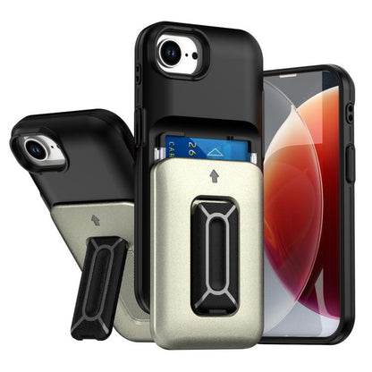 Sliding Card Holder Integrated Phone Case with Kickstand