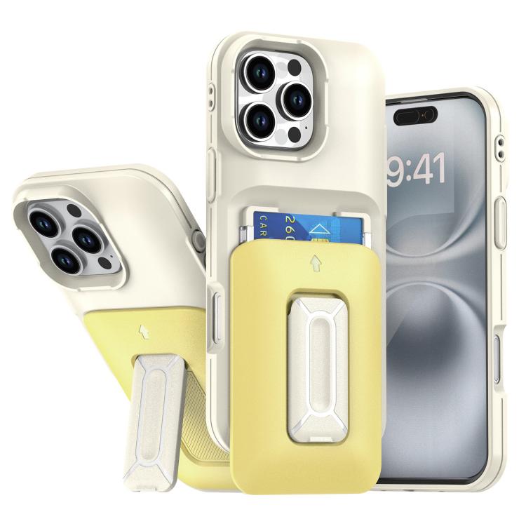 Sliding Card Holder Integrated Phone Case with Kickstand