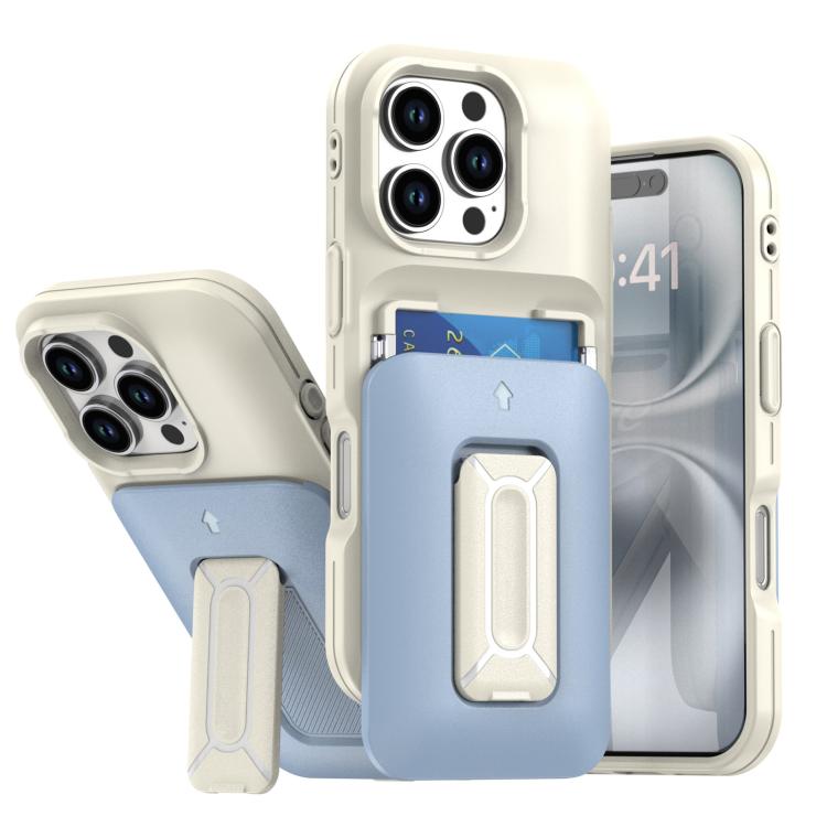 Sliding Card Holder Integrated Phone Case with Kickstand