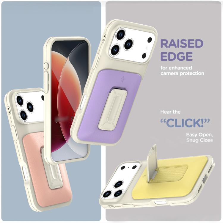 Sliding Card Holder Integrated Phone Case with Kickstand