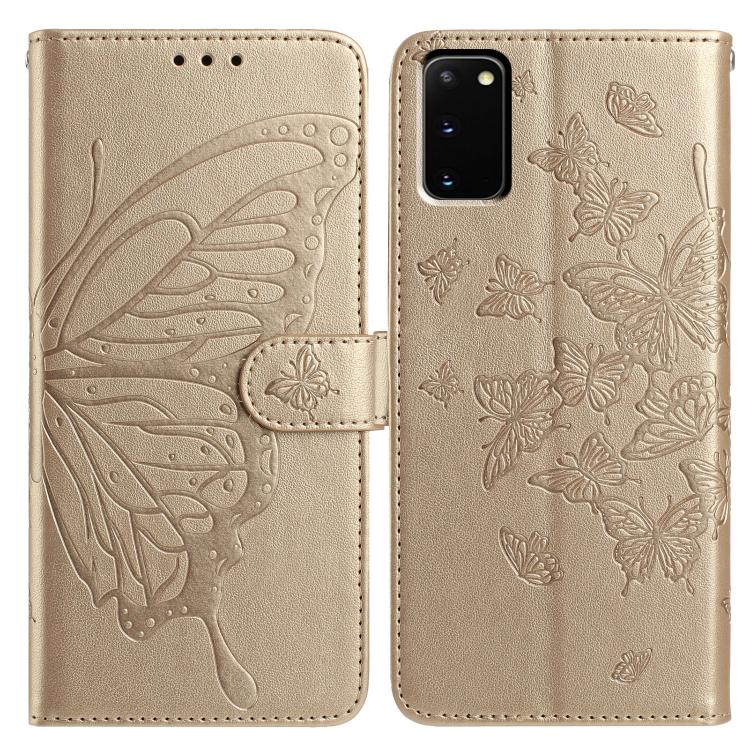 Butterfly Flutter Pattern Embossed Leather Phone Case
