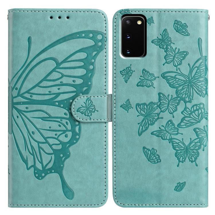 Butterfly Flutter Pattern Embossed Leather Phone Case