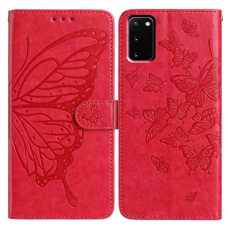 Butterfly Flutter Pattern Embossed Leather Phone Case