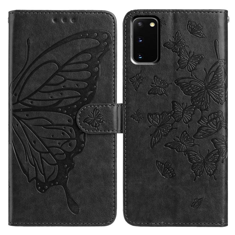 Butterfly Flutter Pattern Embossed Leather Phone Case