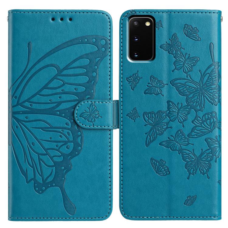 Butterfly Flutter Pattern Embossed Leather Phone Case