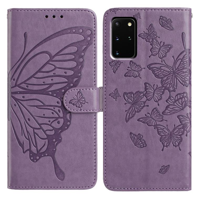 Butterfly Flutter Pattern Embossed Leather Phone Case