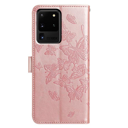 Butterfly Flutter Pattern Embossed Leather Phone Case