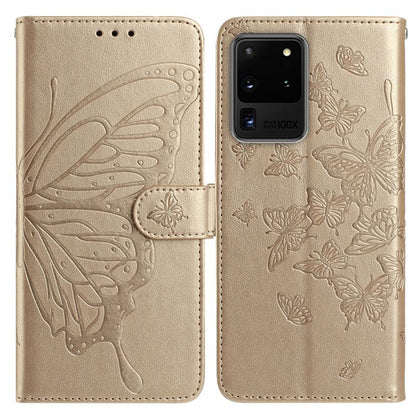 Butterfly Flutter Pattern Embossed Leather Phone Case