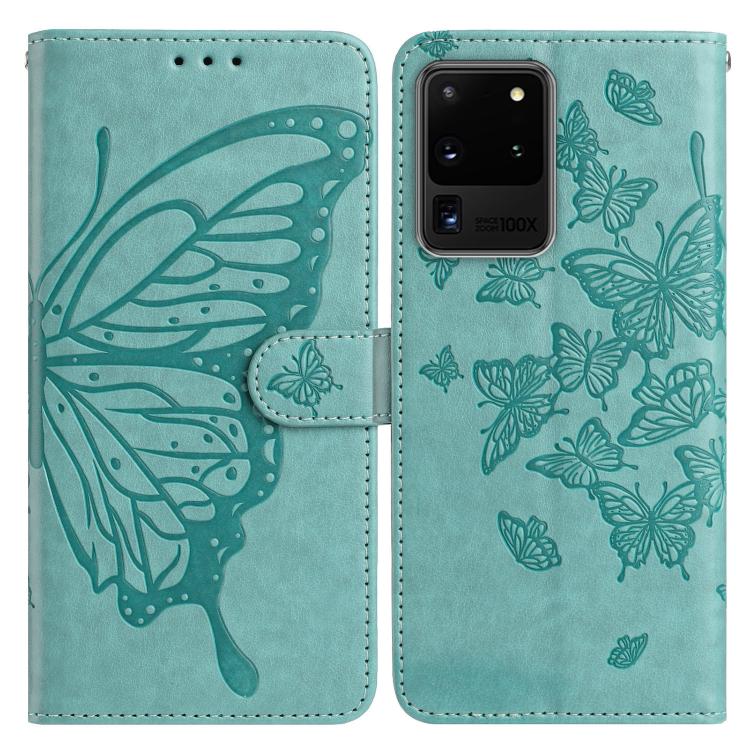 Butterfly Flutter Pattern Embossed Leather Phone Case