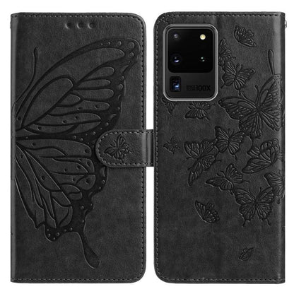 Butterfly Flutter Pattern Embossed Leather Phone Case