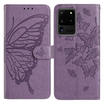 Butterfly Flutter Pattern Embossed Leather Phone Case