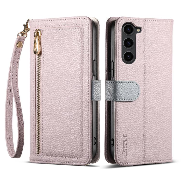 ESEBLE E11 Colorful Litchi Pattern Zipper Wallet Leather Phone Case