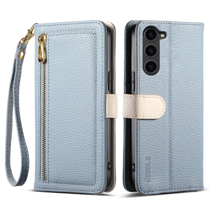 ESEBLE E11 Colorful Litchi Pattern Zipper Wallet Leather Phone Case
