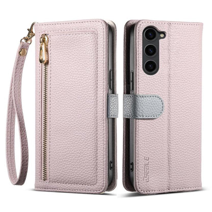 ESEBLE E11 Colorful Litchi Pattern Zipper Wallet Leather Phone Case