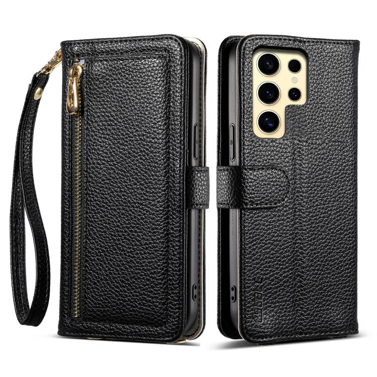 ESEBLE E11 Colorful Litchi Pattern Zipper Wallet Leather Phone Case