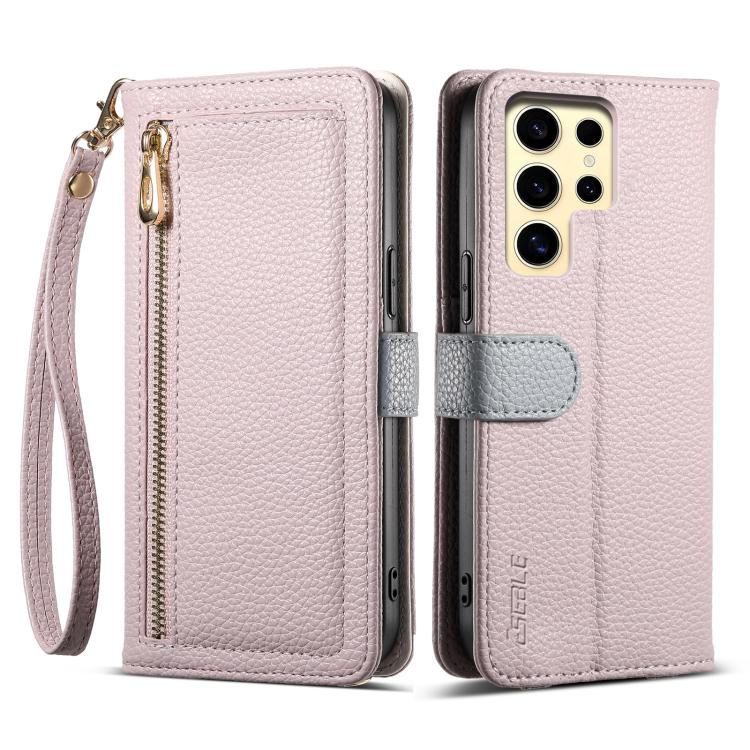 ESEBLE E11 Colorful Litchi Pattern Zipper Wallet Leather Phone Case