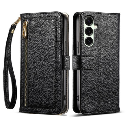 ESEBLE E11 Colorful Litchi Pattern Zipper Wallet Leather Phone Case