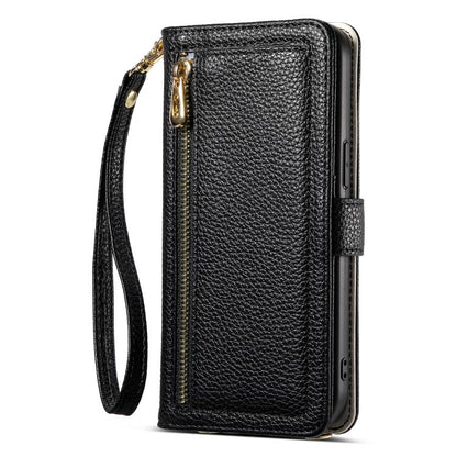 ESEBLE E11 Colorful Litchi Pattern Zipper Wallet Leather Phone Case