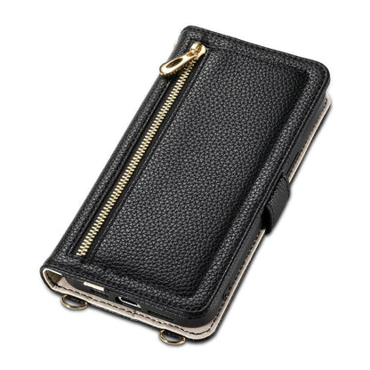 ESEBLE E11 Colorful Litchi Pattern Zipper Wallet Leather Phone Case