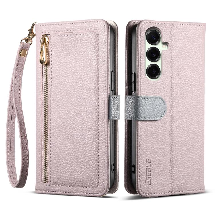ESEBLE E11 Colorful Litchi Pattern Zipper Wallet Leather Phone Case