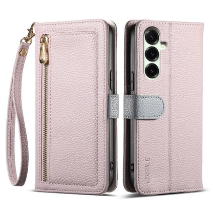 ESEBLE E11 Colorful Litchi Pattern Zipper Wallet Leather Phone Case