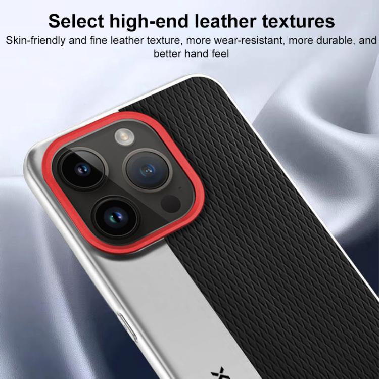 Camera Design Diamond Texture Leather PC Phone Case