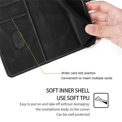Skin Feel Magnetic Buckle Leather Phone Case