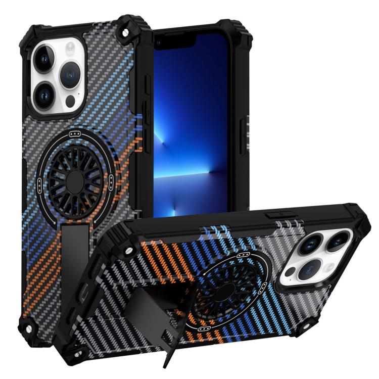 Camouflage Kickstand Rotating Shaft MagSafe Phone Case