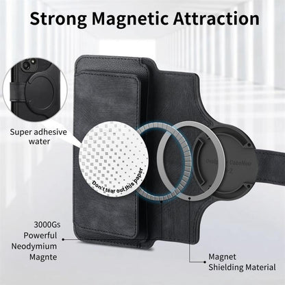 CaseNeo MagSafe RFID Anti-theft Zipper Wallet Retro Leather Phone Case