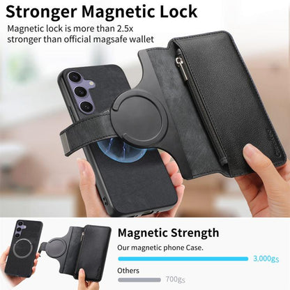 CaseNeo MagSafe RFID Anti-theft Zipper Wallet Retro Leather Phone Case