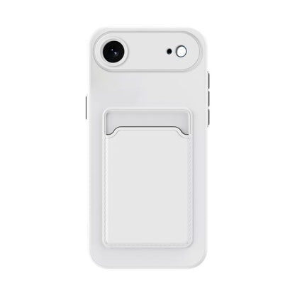 Skin Feel Card Contrast Color Button TPU Phone Case