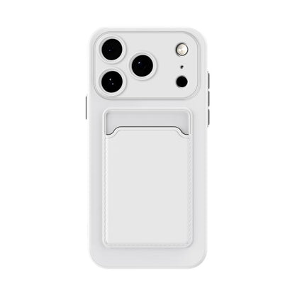 Skin Feel Card Contrast Color Button TPU Phone Case