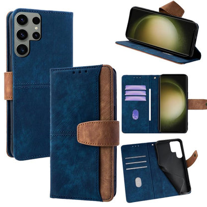 Color Stitching Skin Feel Leather RFID Blocking Phone Case