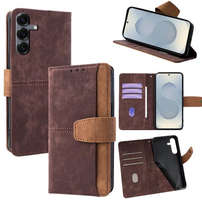 Color Stitching Skin Feel Leather RFID Blocking Phone Case