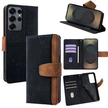 Color Stitching Skin Feel Leather RFID Blocking Phone Case
