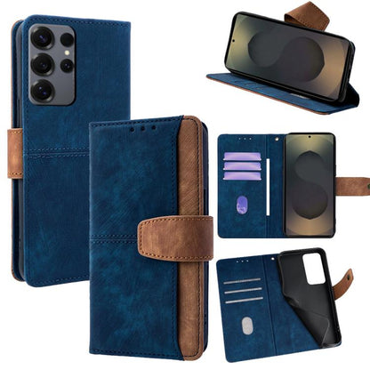 Color Stitching Skin Feel Leather RFID Blocking Phone Case