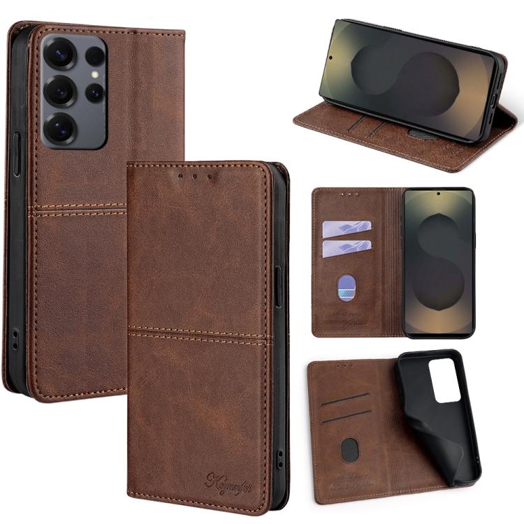 Cow Texture Magnetic Leather Phone Case