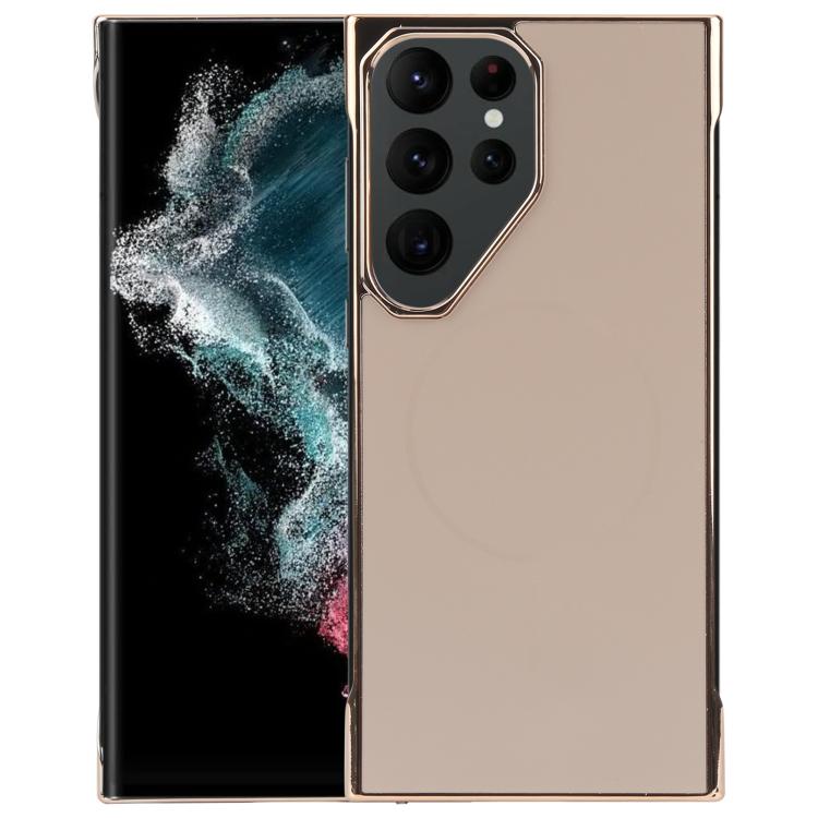 Electroplating Frameless Frosted Anti-Glare PC MagSafe Phone Case