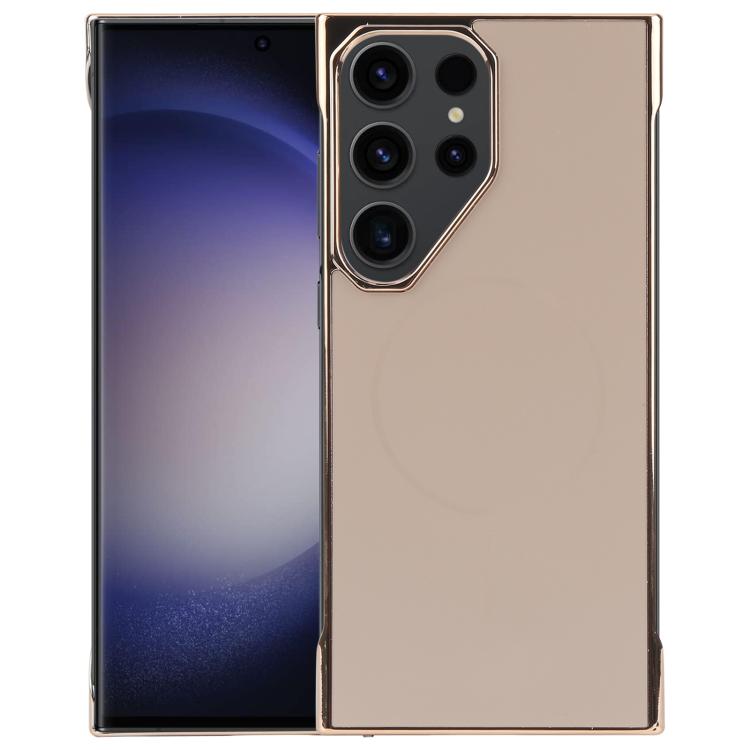 Electroplating Frameless Frosted Anti-Glare PC MagSafe Phone Case