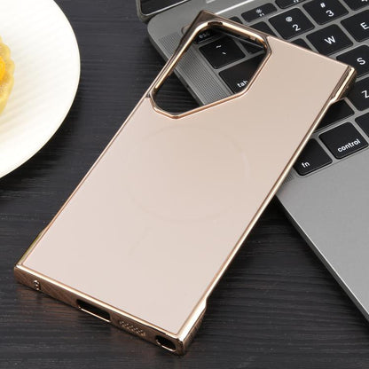 Electroplating Frameless Frosted Anti-Glare PC MagSafe Phone Case