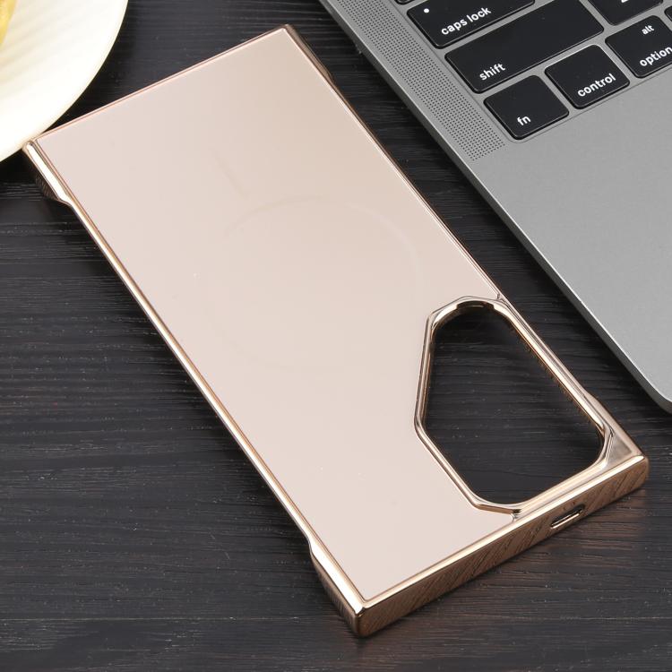 Electroplating Frameless Frosted Anti-Glare PC MagSafe Phone Case