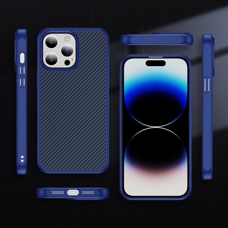Carbon Fiber Texture Skin-feel Acrylic TPU Phone Case