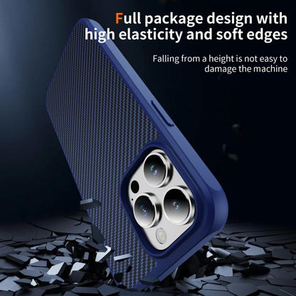 Carbon Fiber Texture Skin-feel Acrylic TPU Phone Case