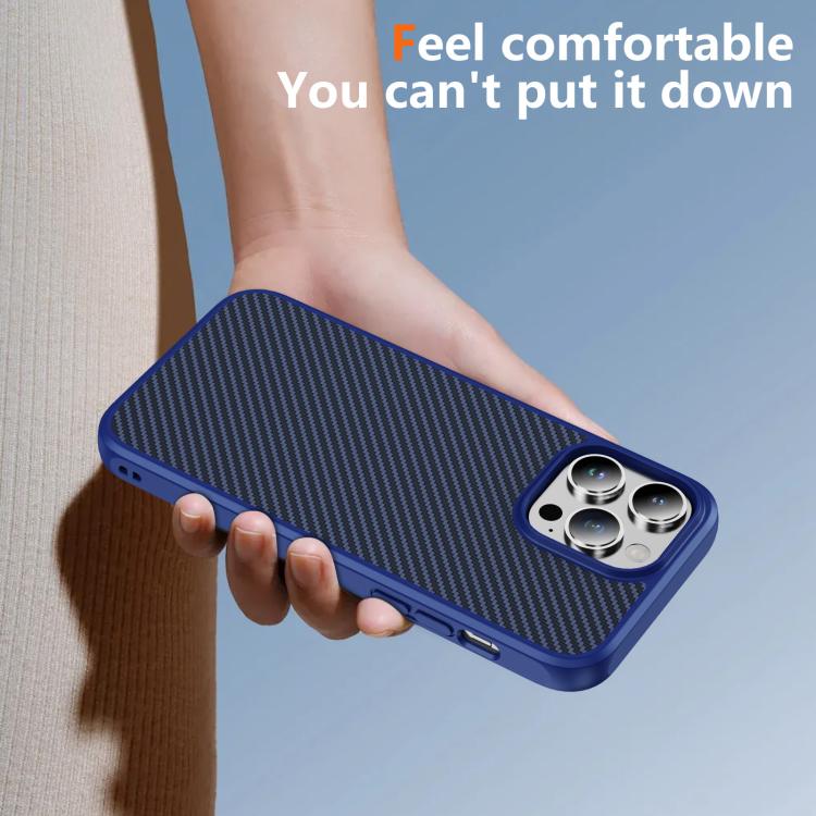 Carbon Fiber Texture Skin-feel Acrylic TPU Phone Case