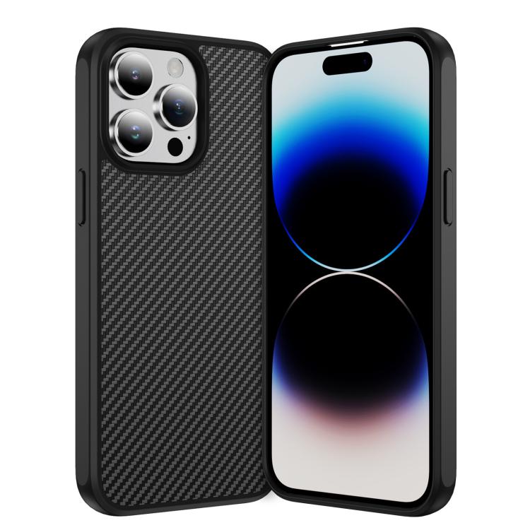 Carbon Fiber Texture Skin-feel Acrylic TPU Phone Case