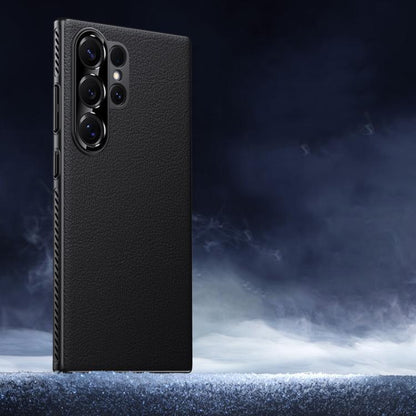 Soft Armor Cooling Plain Leather Hybrid PC Phone Case