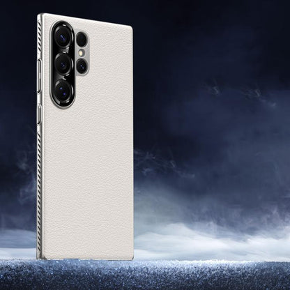 Soft Armor Cooling Plain Leather Hybrid PC Phone Case