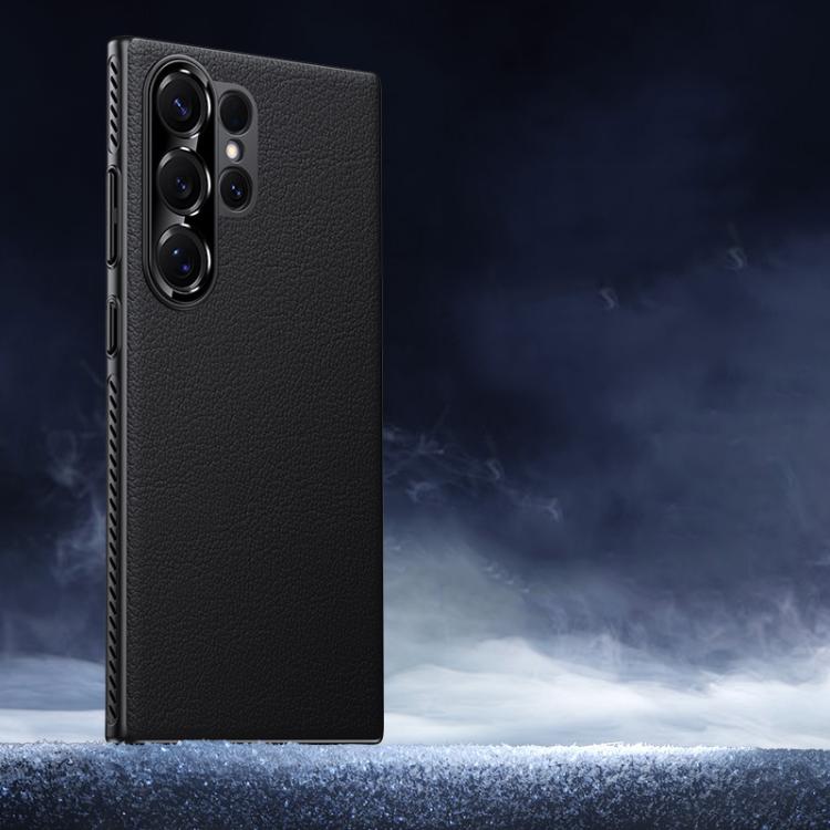 Soft Armor Cooling Plain Leather Hybrid PC Phone Case