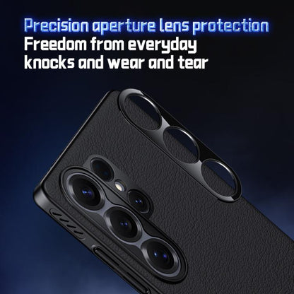 Soft Armor Cooling Plain Leather Hybrid PC Phone Case