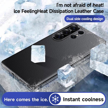 Soft Armor Cooling Plain Leather Hybrid PC Phone Case